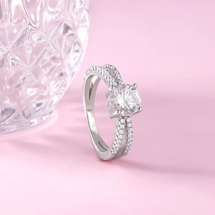 Silver Midnight Glitter Ring - Image 2