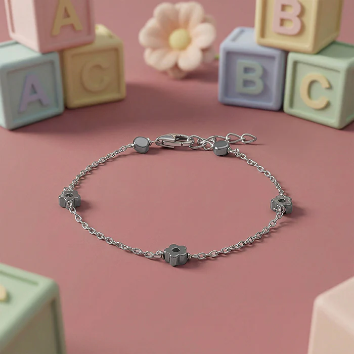 Silver Mini Meadow Kids Bracelet (0 - 2 Years) - Image 2