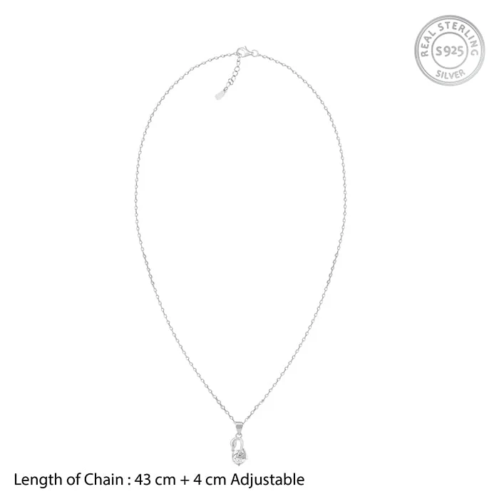 Silver Mini Swan Pendant with Link Chain - Image 5