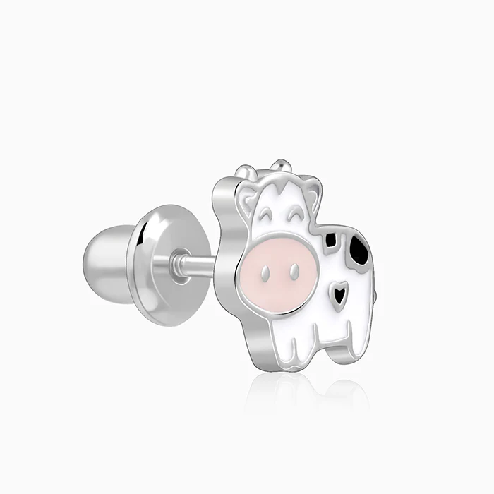 Silver Moo Kids Studs - Image 4