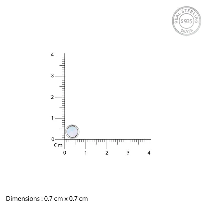 Silver Moonlet Stud For Him - Image 7