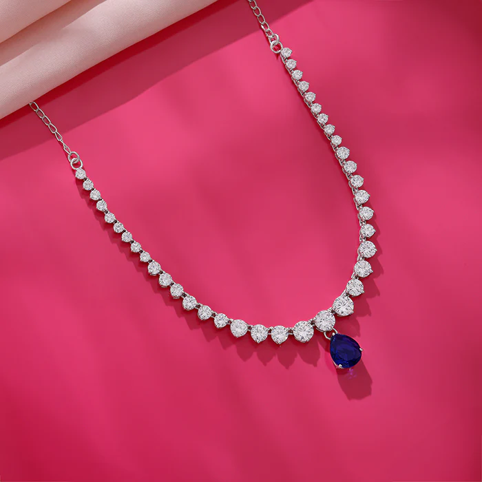 Silver Moonlight Bliss Necklace - Image 2