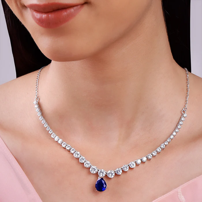 Silver Moonlight Bliss Necklace - Image 3