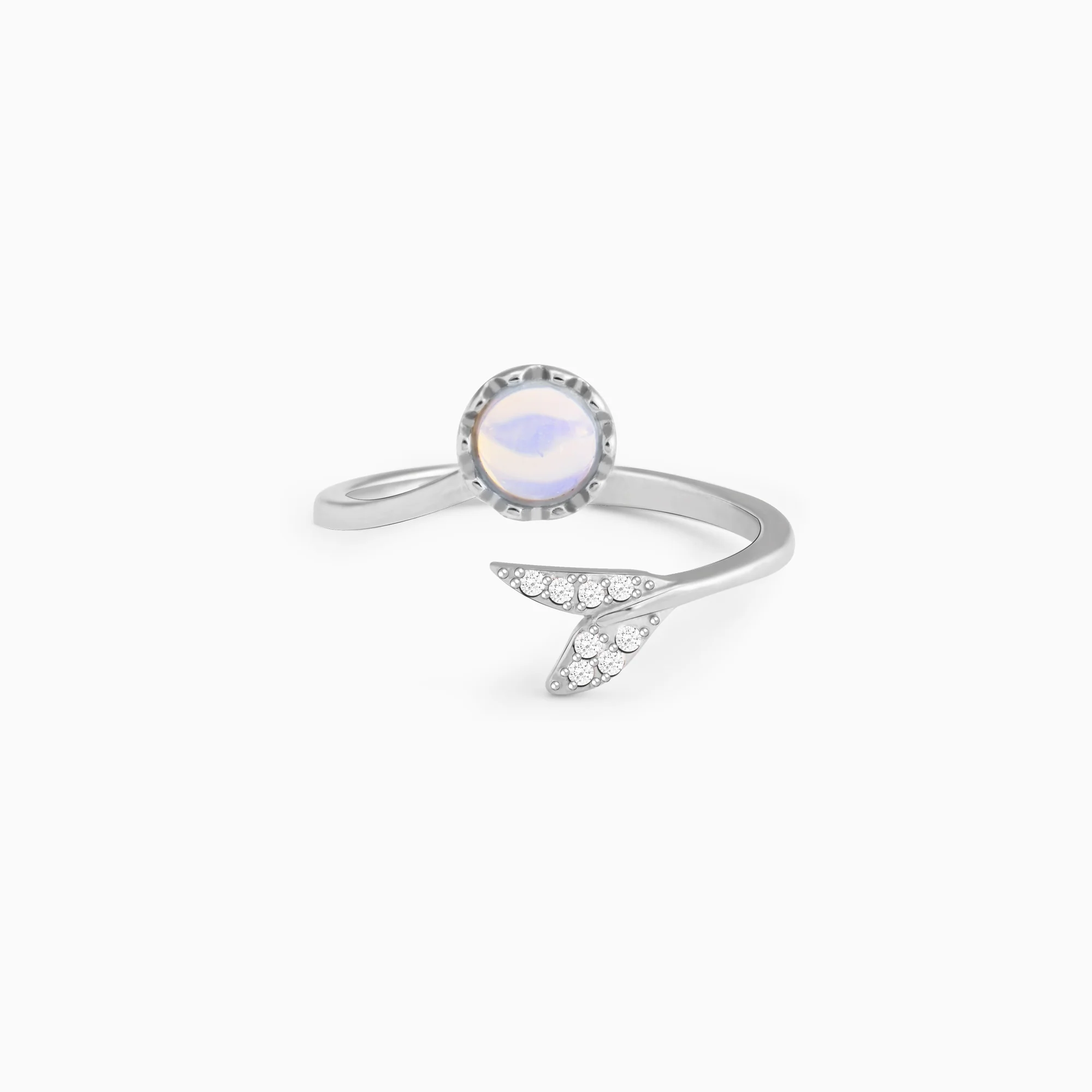 Silver Moonstone Visionary Ring - Image 3