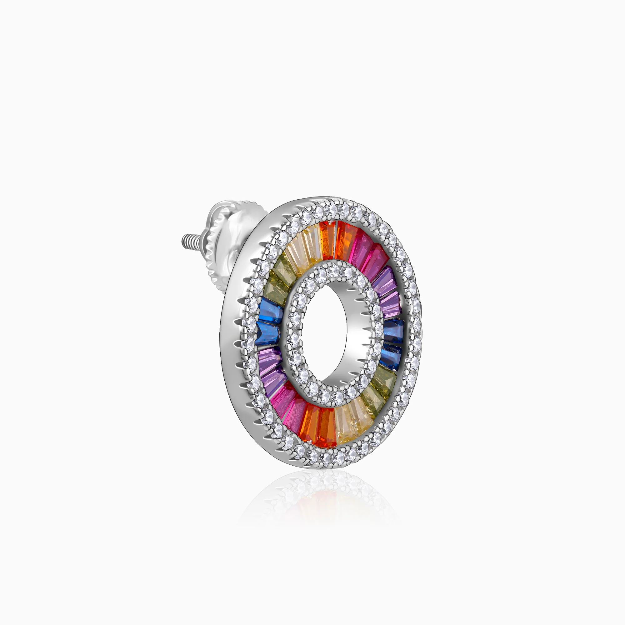 Silver Orb of Grace Earrings - Image 4
