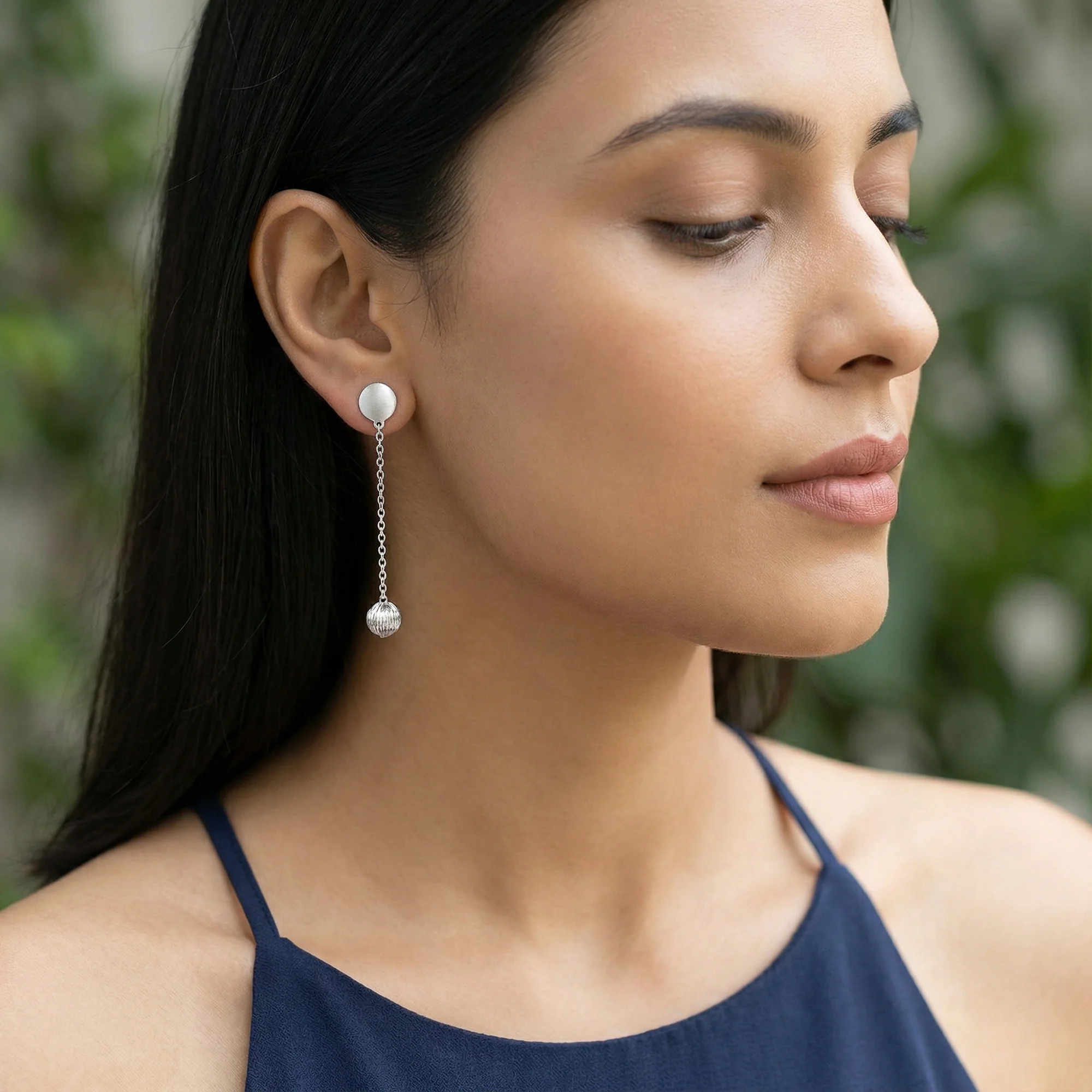 Silver My Universe Dangler Earrings - Image 2