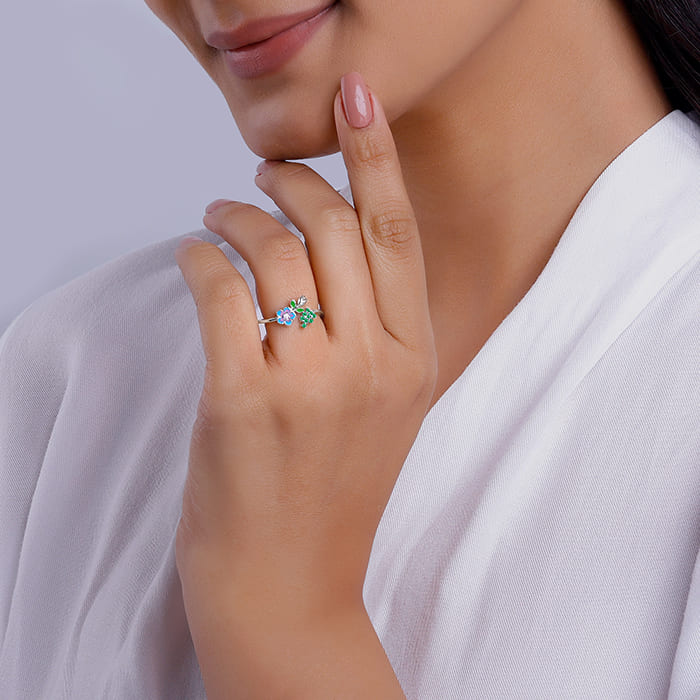 Silver Nectar Love Ring - Image 3