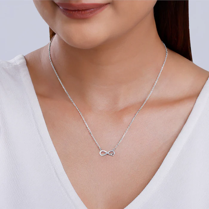 Silver Never-Ending Love Necklace - Image 3