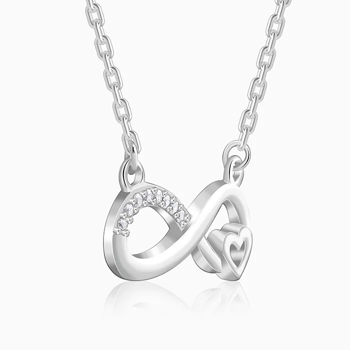 Silver Never-Ending Love Necklace - Image 4