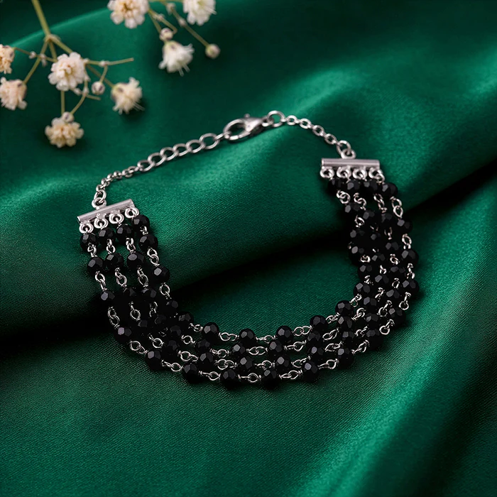 Silver Nocturnal Flow Layred Bracelet - Image 2