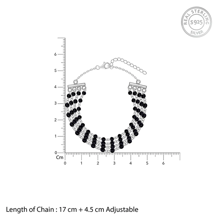 Silver Nocturnal Flow Layred Bracelet - Image 4