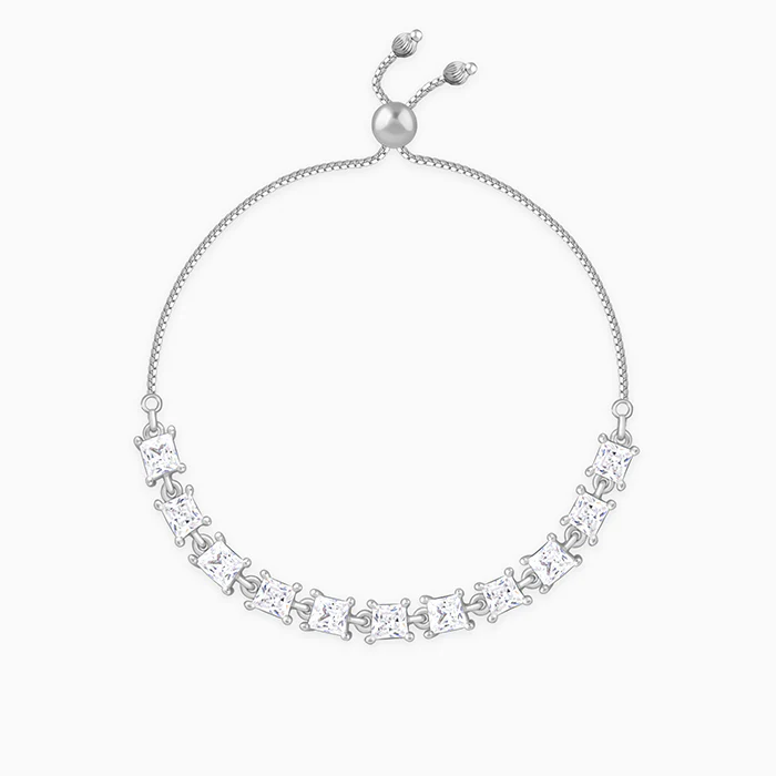 Silver Noir Glow Bracelet
