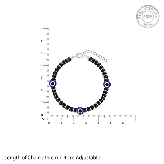 Silver Old School Nazar Bracelet - Image 4