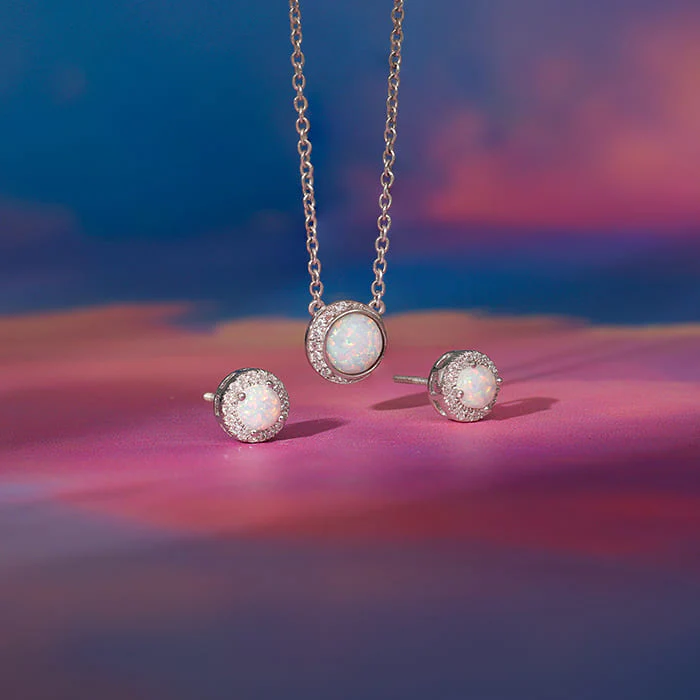 Silver Opal Moon Set - Image 2
