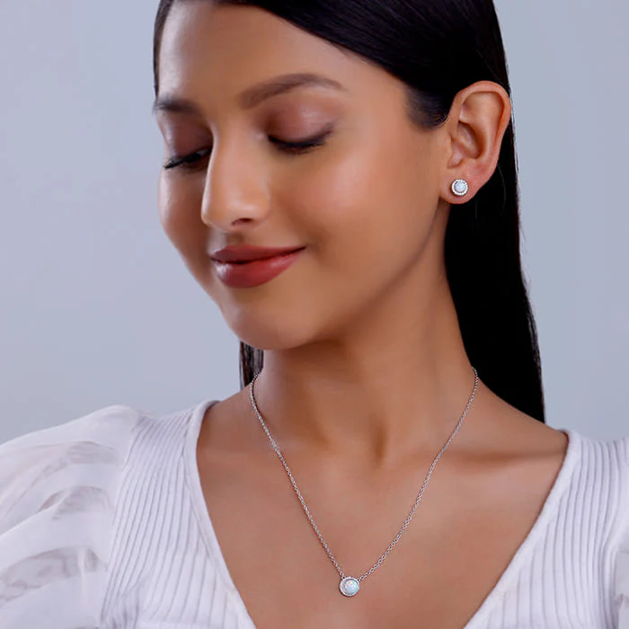 Silver Opal Moon Set - Image 3