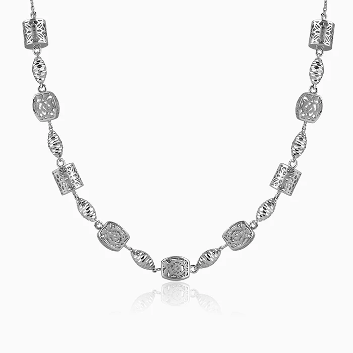 Silver Opaline Grace Necklace