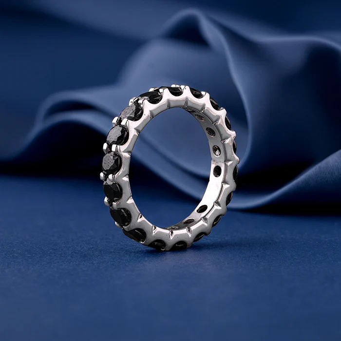 Silver Orbit Stone Ring (Size 12) - Image 2