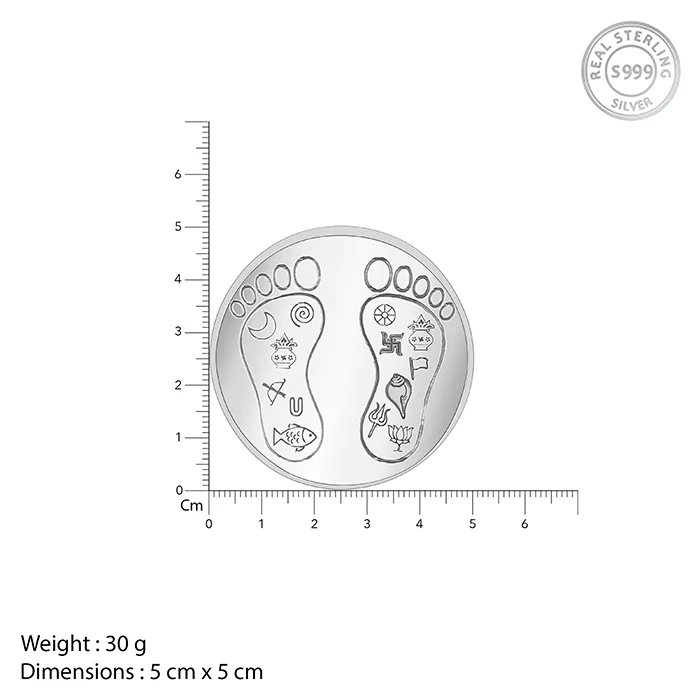 Silver Padam Coin - (30g) - Image 4