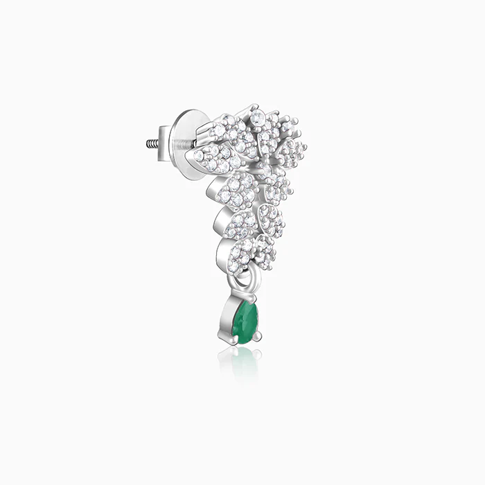 Silver Party Wear Earrings - Image 4