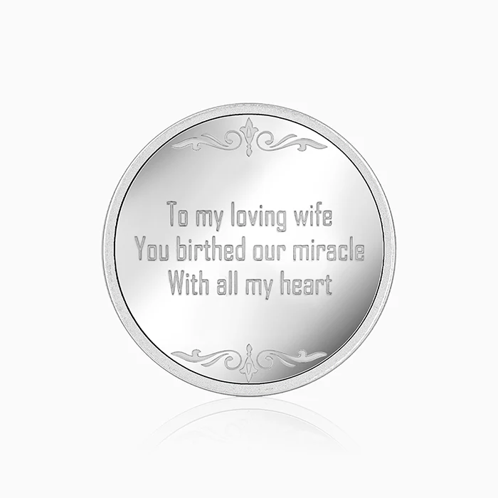 Silver Personalised Always You Coin - 50g - Image 3