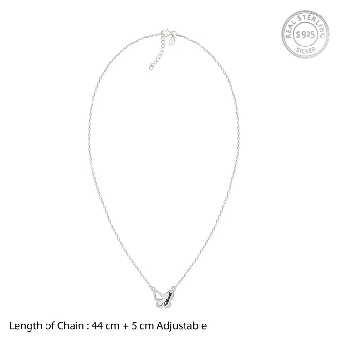Silver Personalised Butterfly Necklace - Image 6