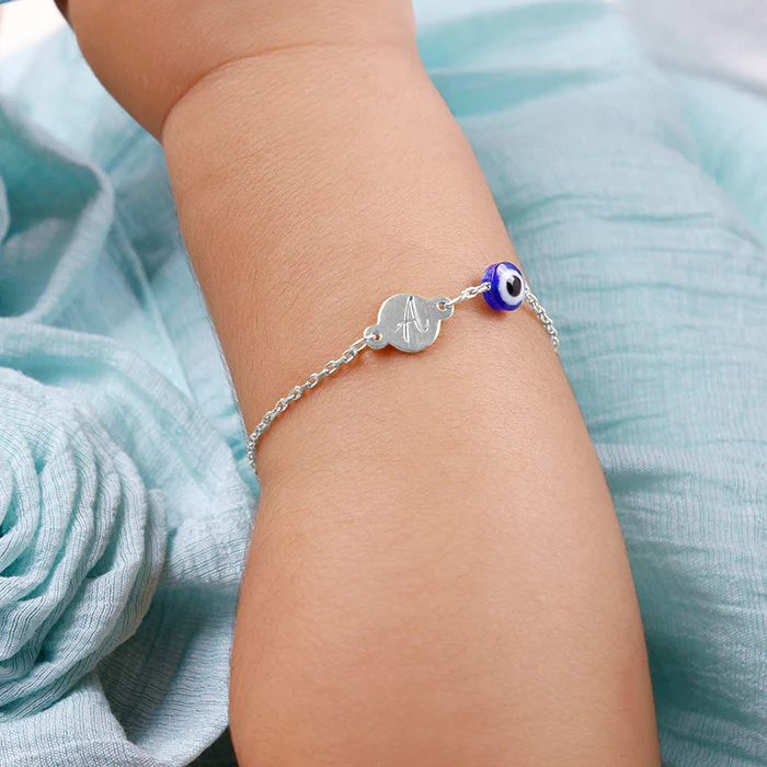 Silver Personalised Envy Gaze Kids Bracelet (0 - 2 Years) - Image 3