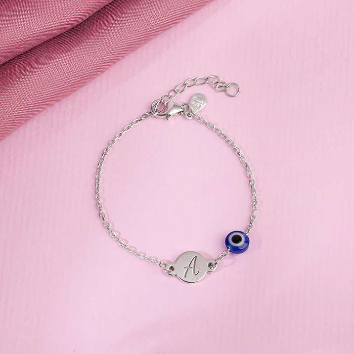 Silver Personalised Envy Gaze Kids Bracelet (2 - 8 Years) - Image 2