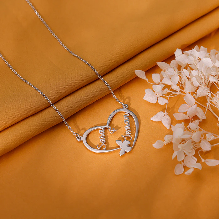 Silver Personalised Forever Yours Pendant - Image 3