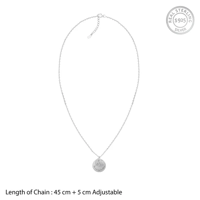 Silver Personalised Heart Message Necklace - Image 5