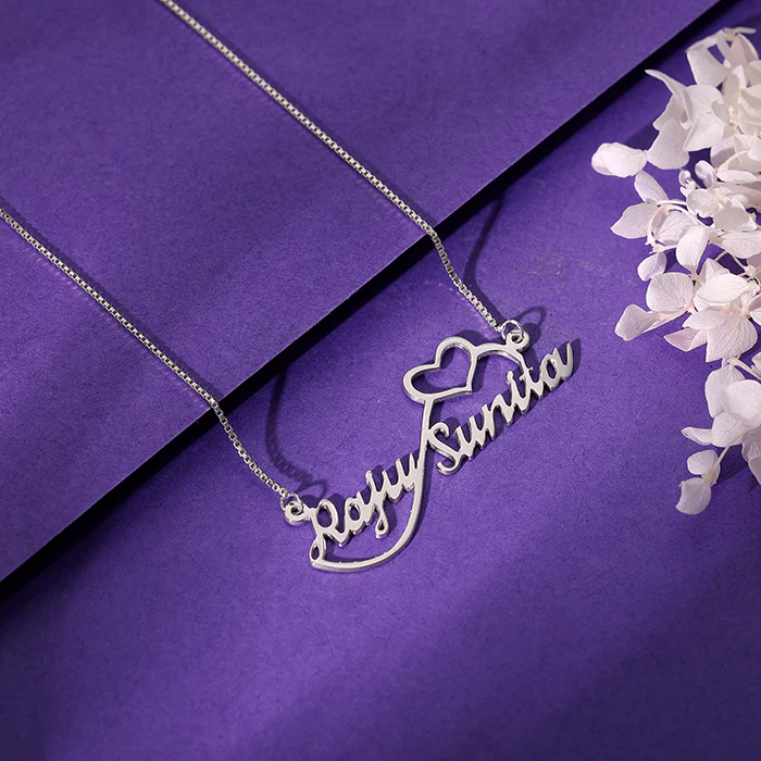 Silver Personalised Infinite Love Pendant - Image 3