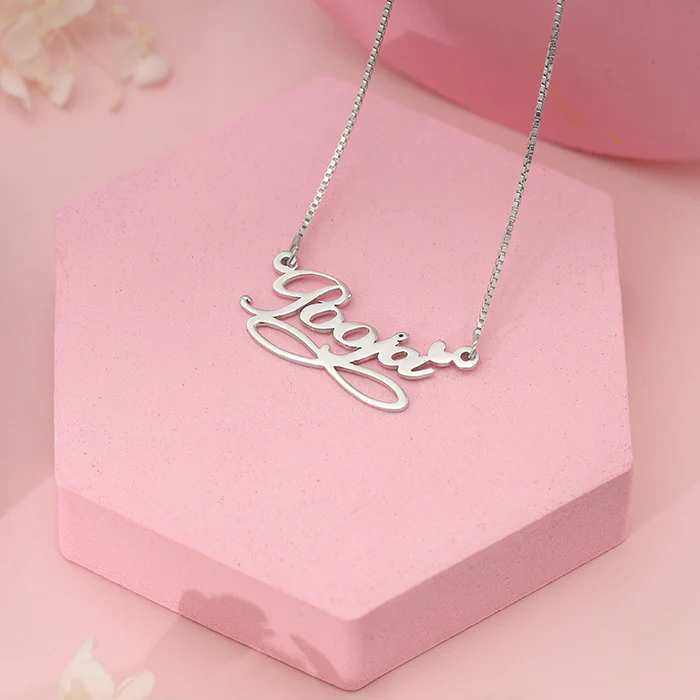 Silver Personalised Infinite Moments Necklace - Image 2
