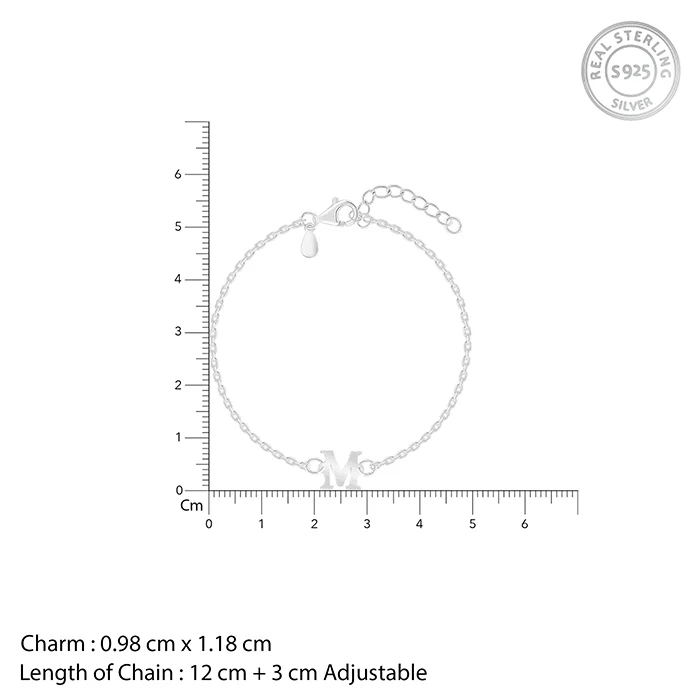 Silver Personalised Initial Kids Bracelet (2 - 8 Years) - Image 4