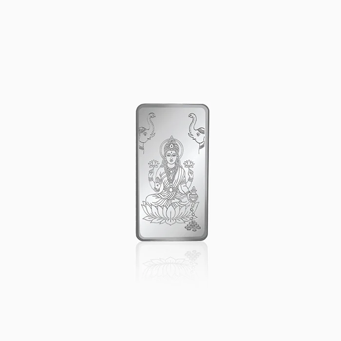Silver Personalised Lakshmi Bar - 10g - Image 2