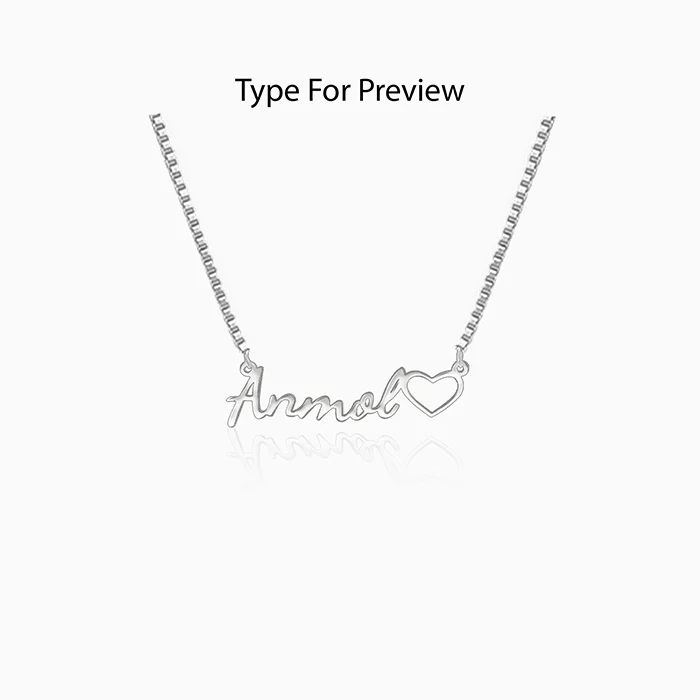 Silver Personalised Life Partner Pendant - Image 2