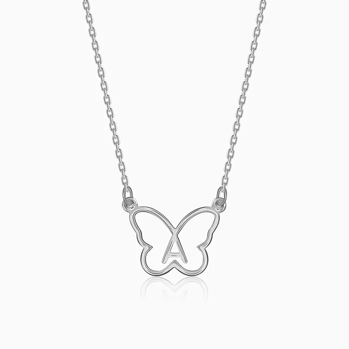 Silver Personalised Like a Butterfly Necklace - Image 2