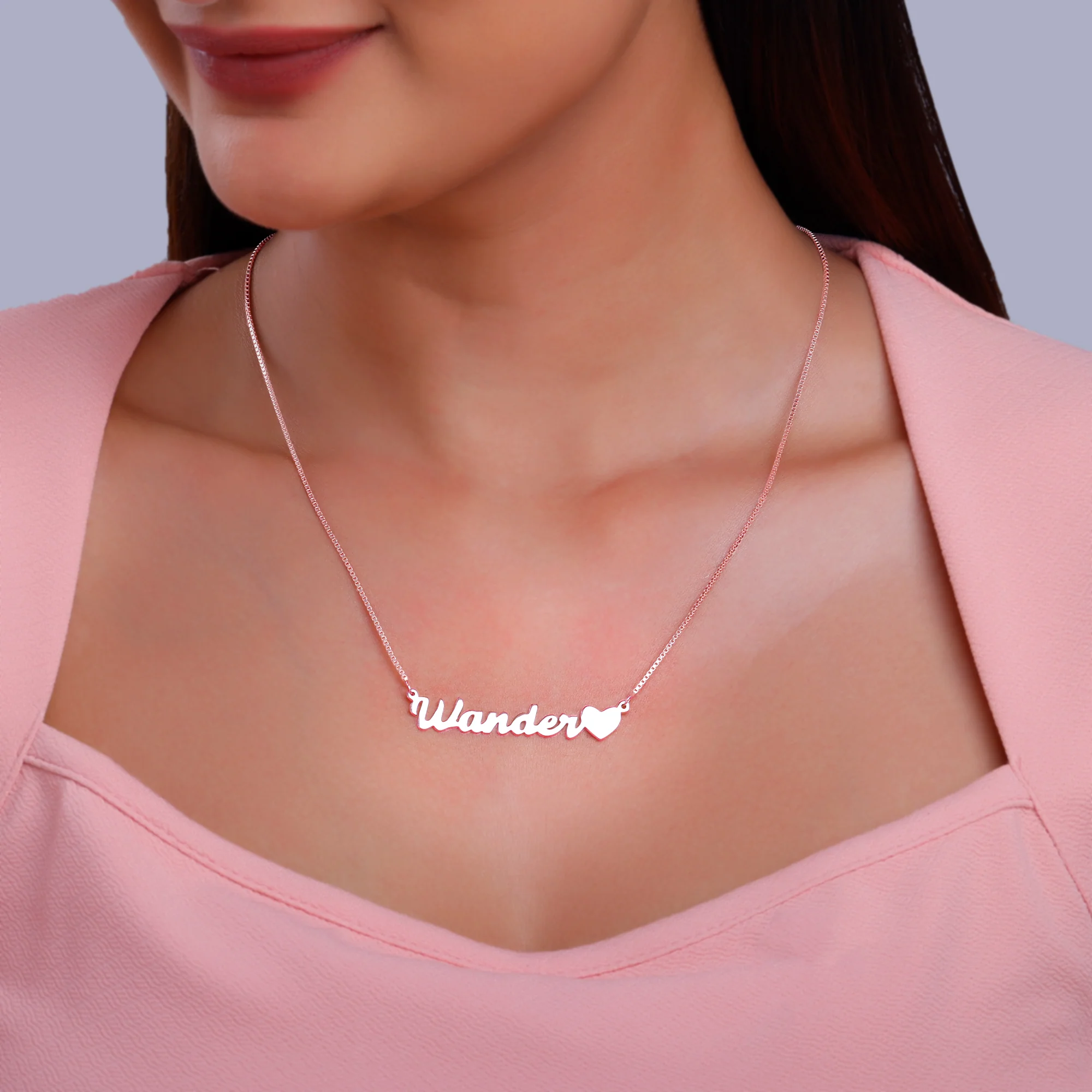 Silver Personalised Love Pendant - Image 6
