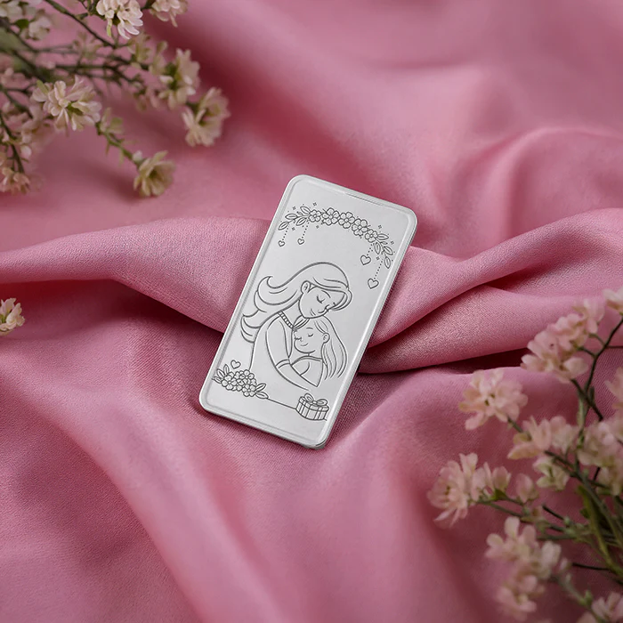 Silver Personalised Mother's day Bar - 10g - Image 3