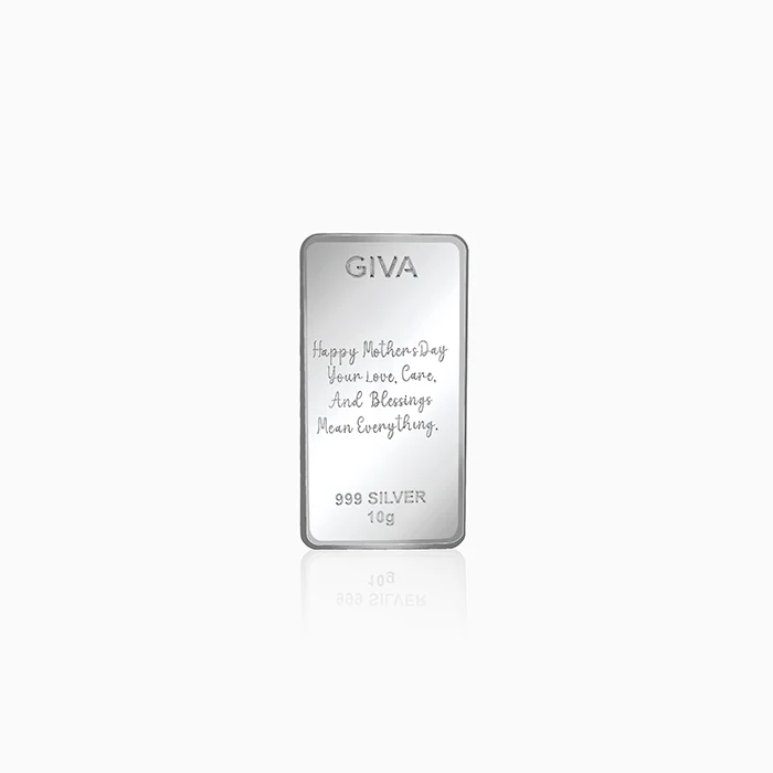 Silver Personalised Mother's day Bar - 10g - Image 4