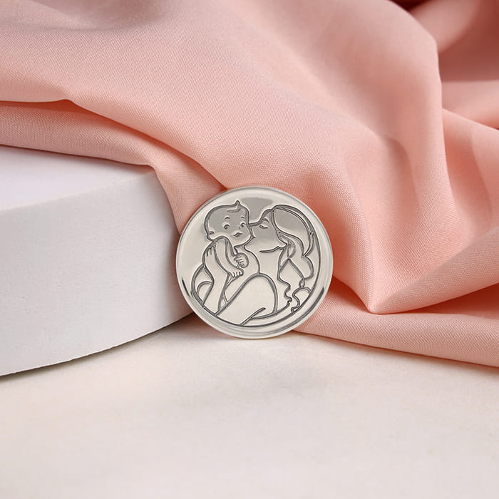 Silver Personalised Mother's Love Coin - Image 2