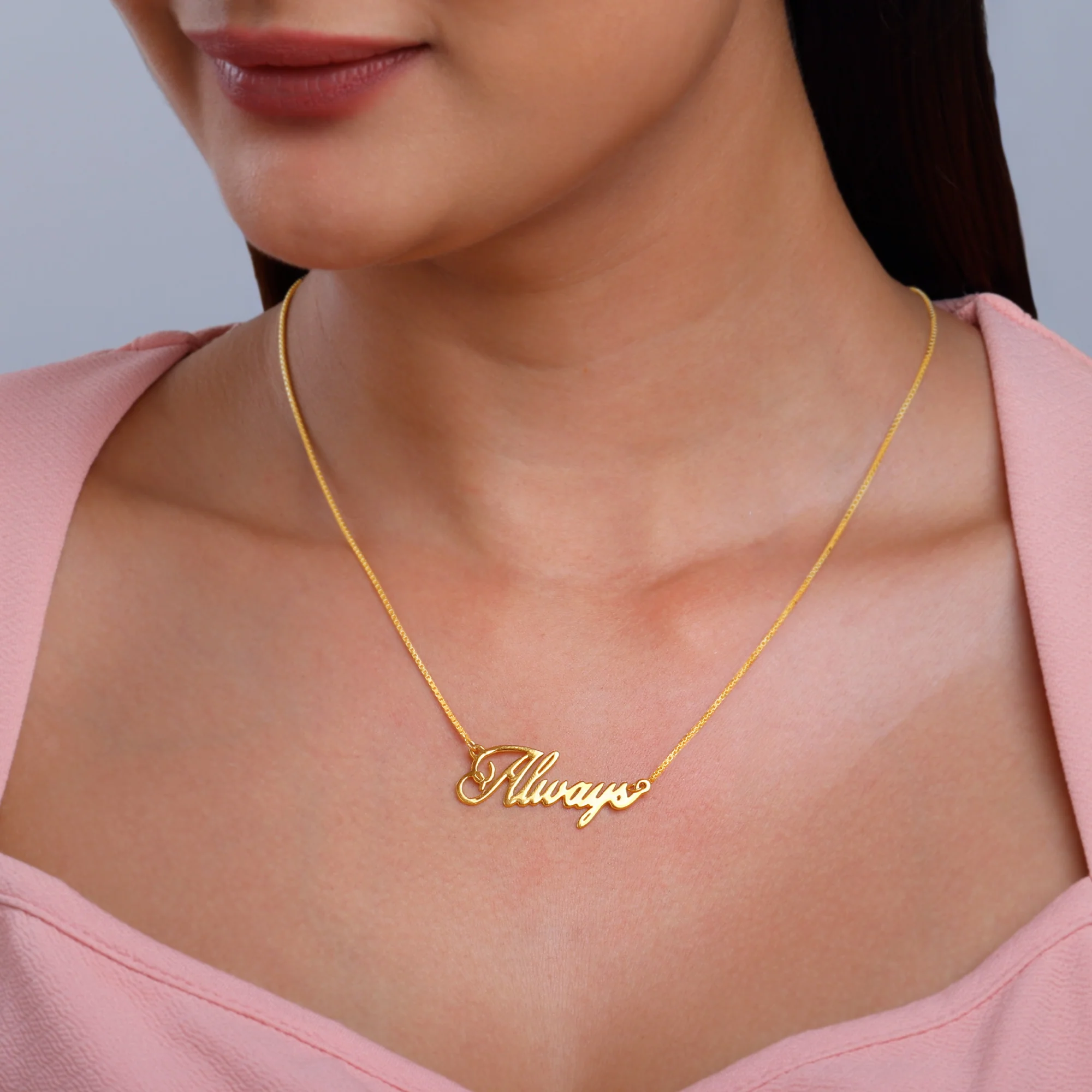 Silver Personalised Eternal Necklace - Image 5