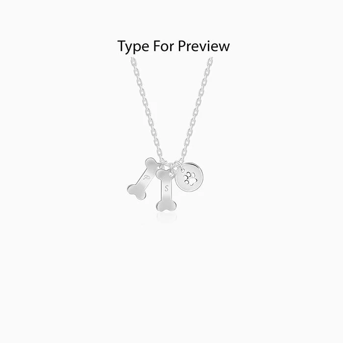 Silver Personalised Pet Lover Necklace - Image 2