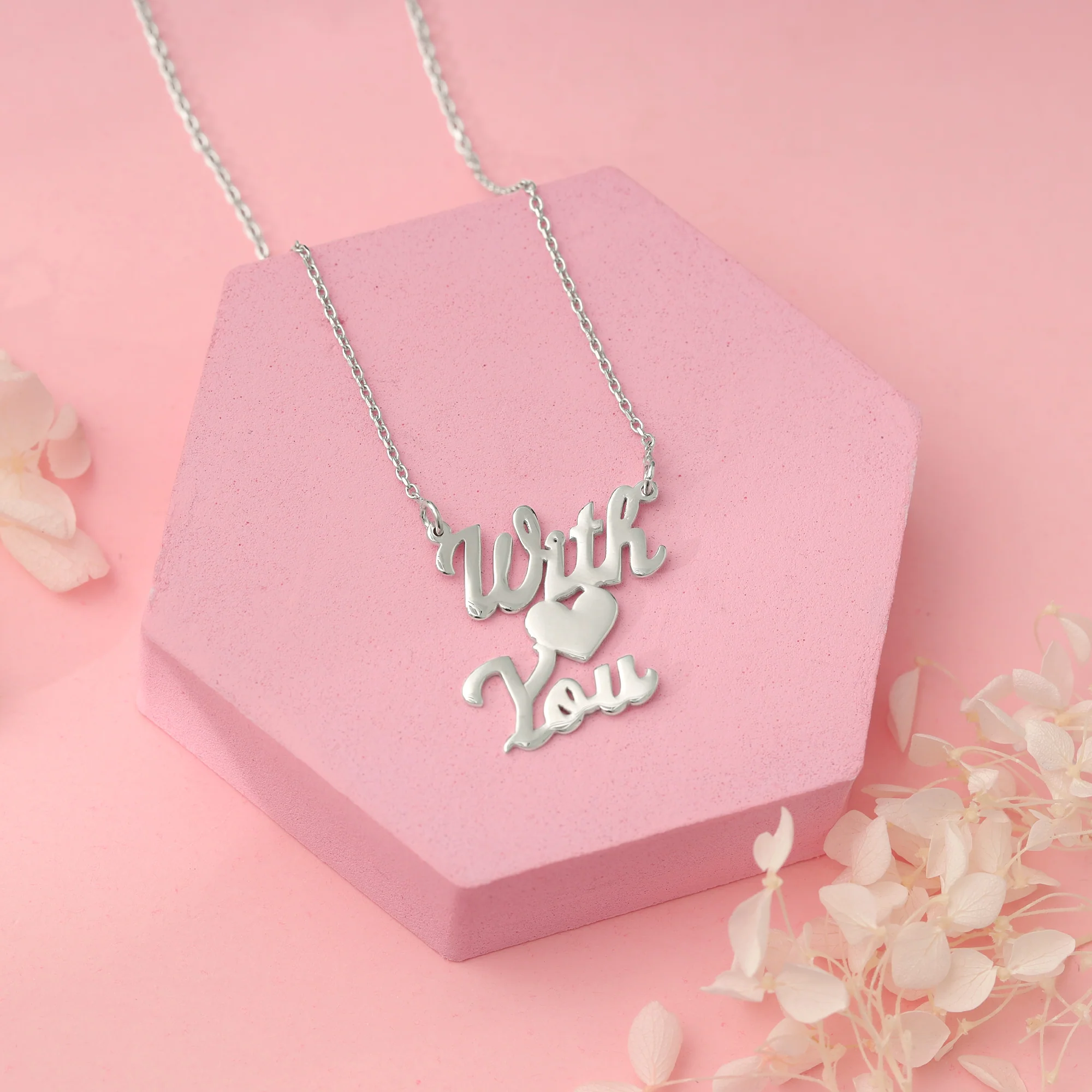 Silver Personalised We Two Pendant - Image 3