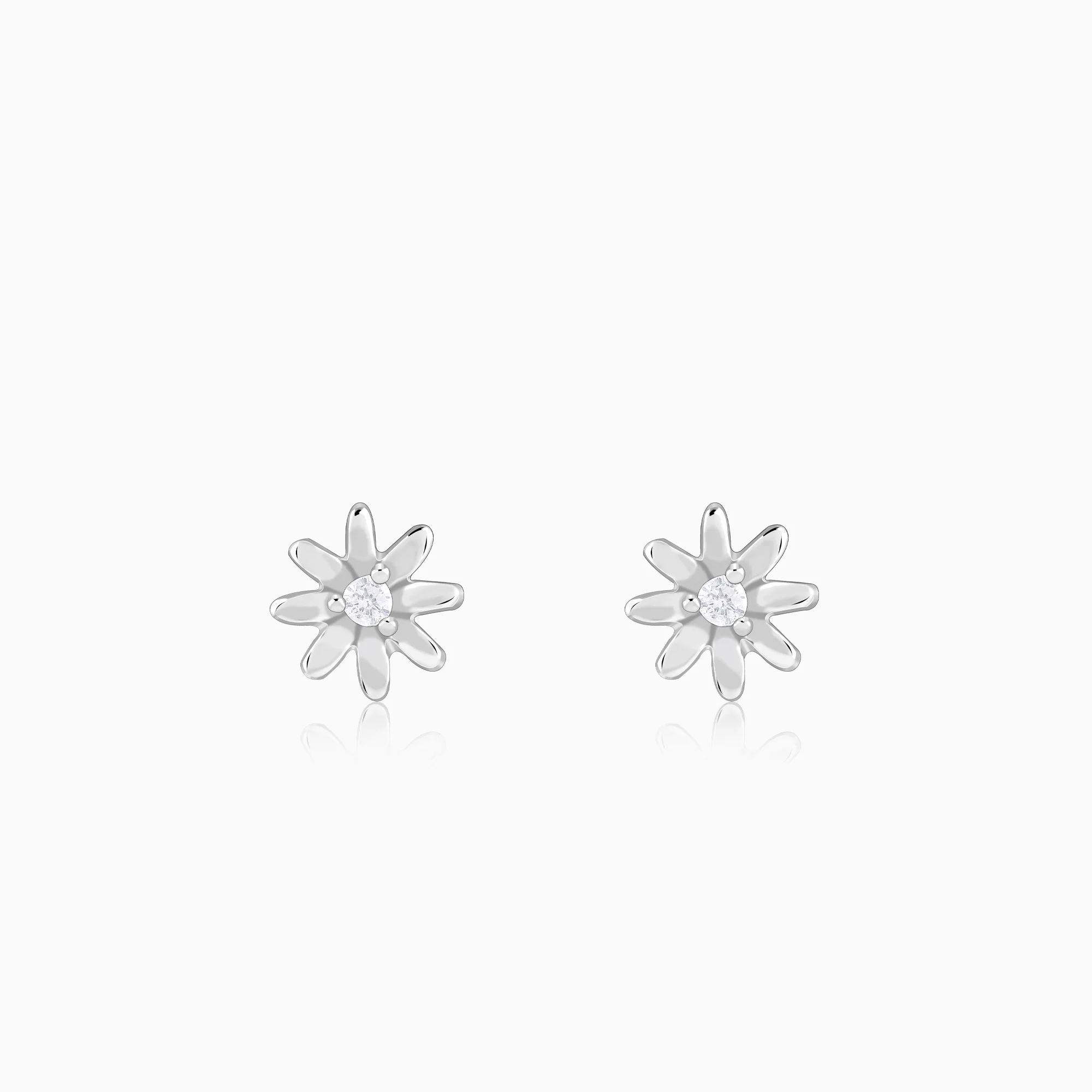 Silver Posy Earrings