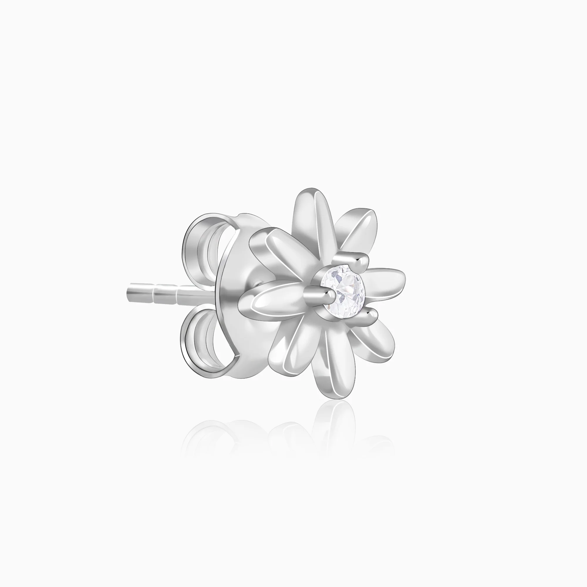 Silver Posy Earrings - Image 4