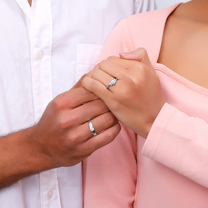 Silver Power Pair Couple Bands - Image 3