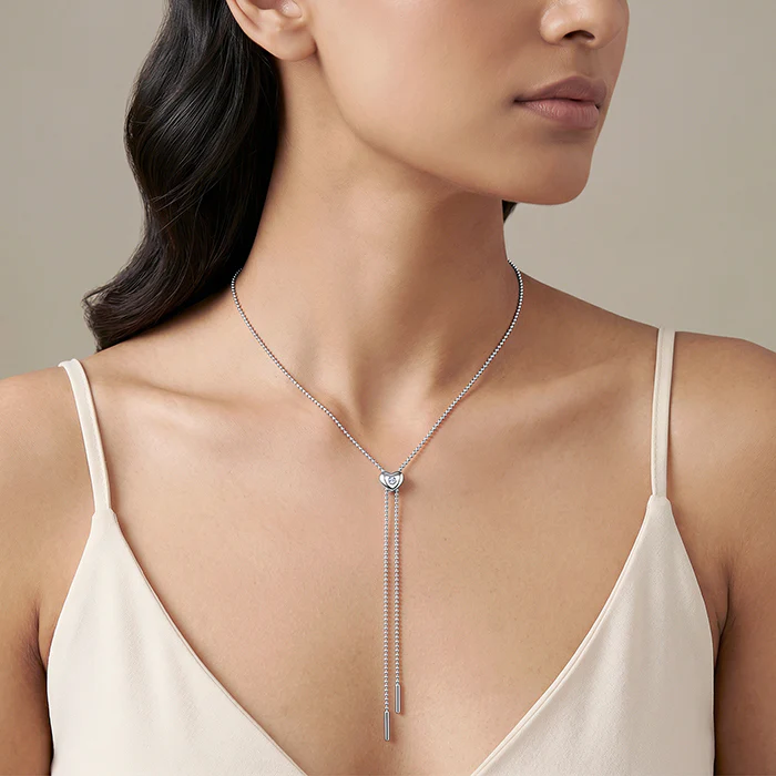 Silver Pure Heart Necklace - Image 3