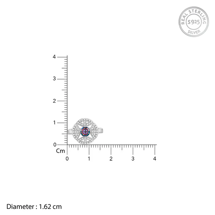 Silver Quatrefoil Radiance Ring - Image 5