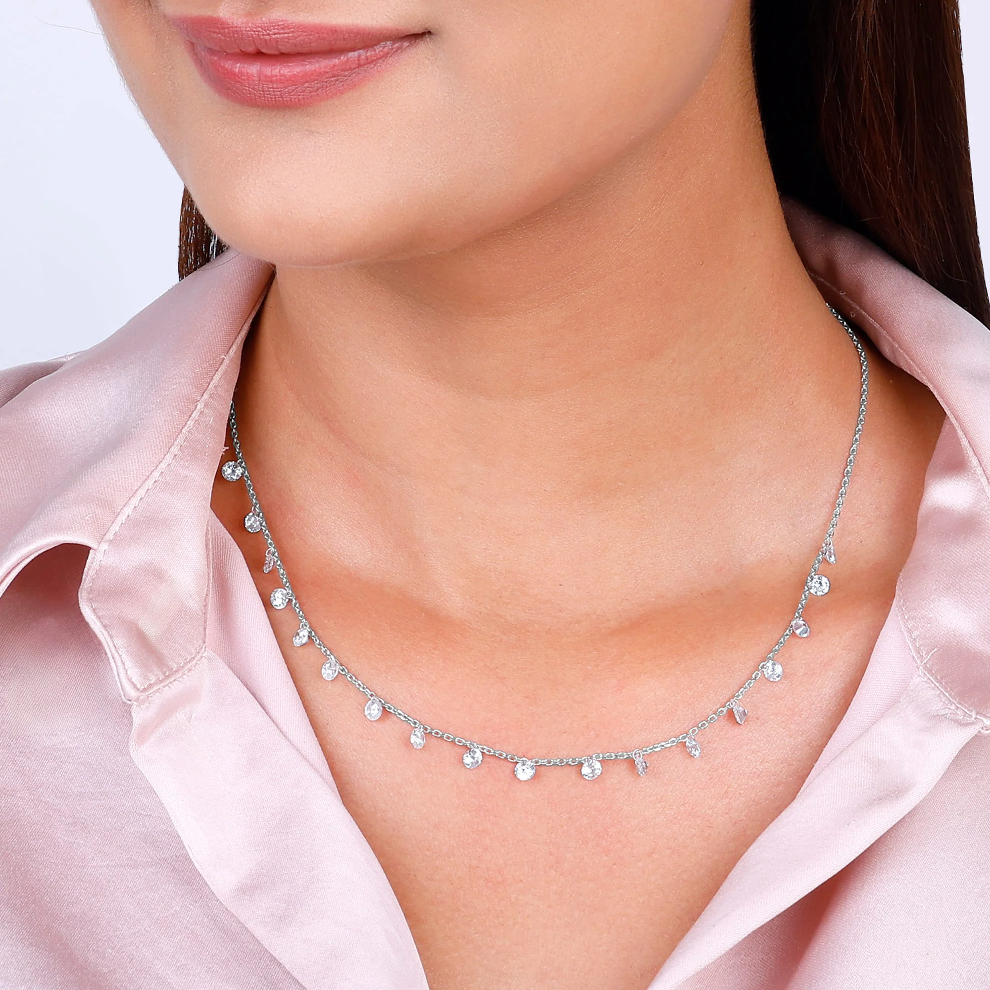 Anushka Sharma Silver Queens Necklace - Image 3