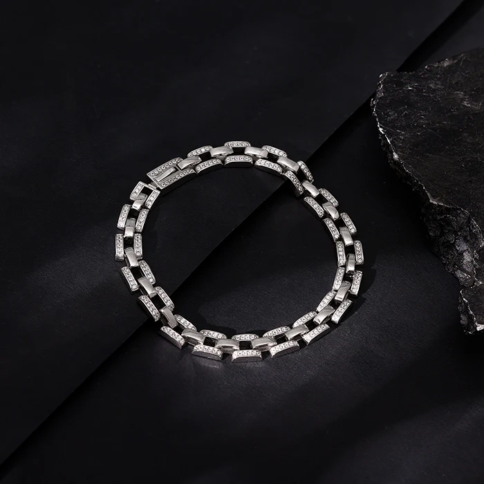 Silver Quiet Ambition Bracelet For Him - Image 2