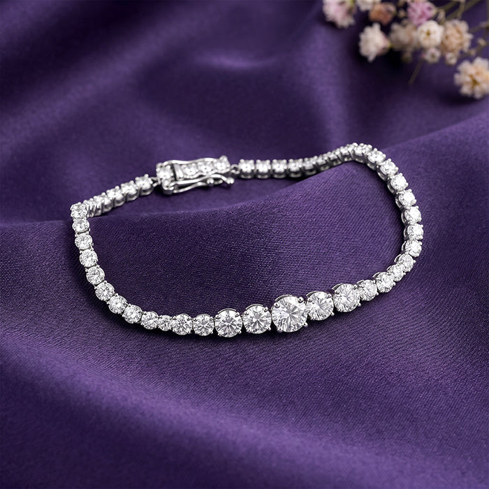 Silver Radiant Line Bracelet - Image 2
